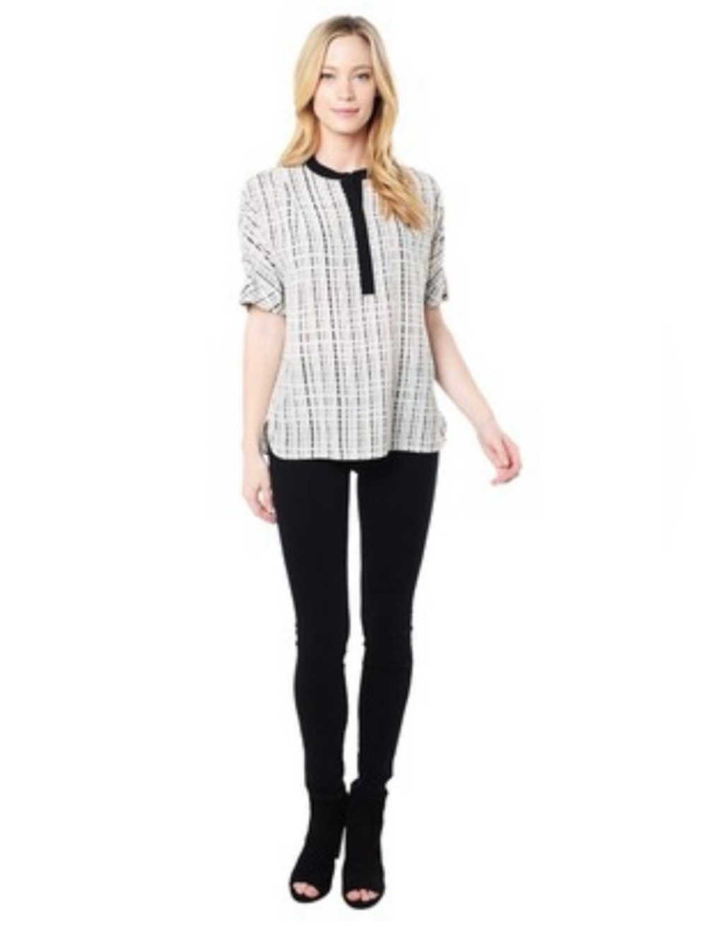 Vince 100% Silk Oversized Printed Blouse Top Size 0